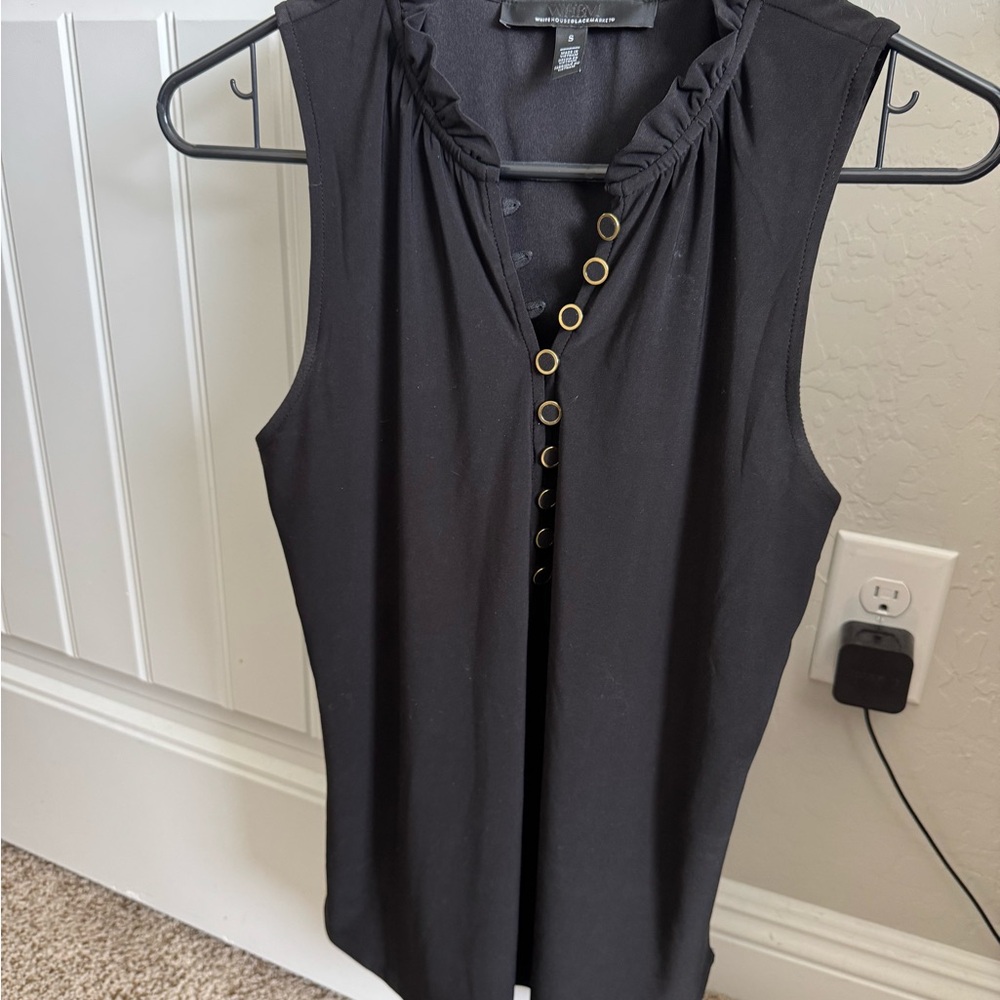 White House Black Market Black Sleeveless Top - Moving Sale!!